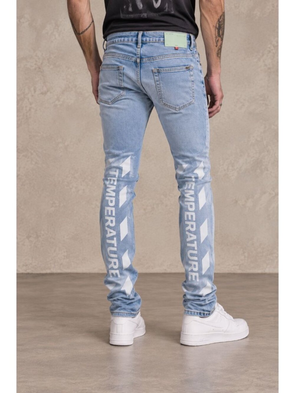Off-White c/o Virgil Abloh Temperature Print Skinny Jeans Size 30